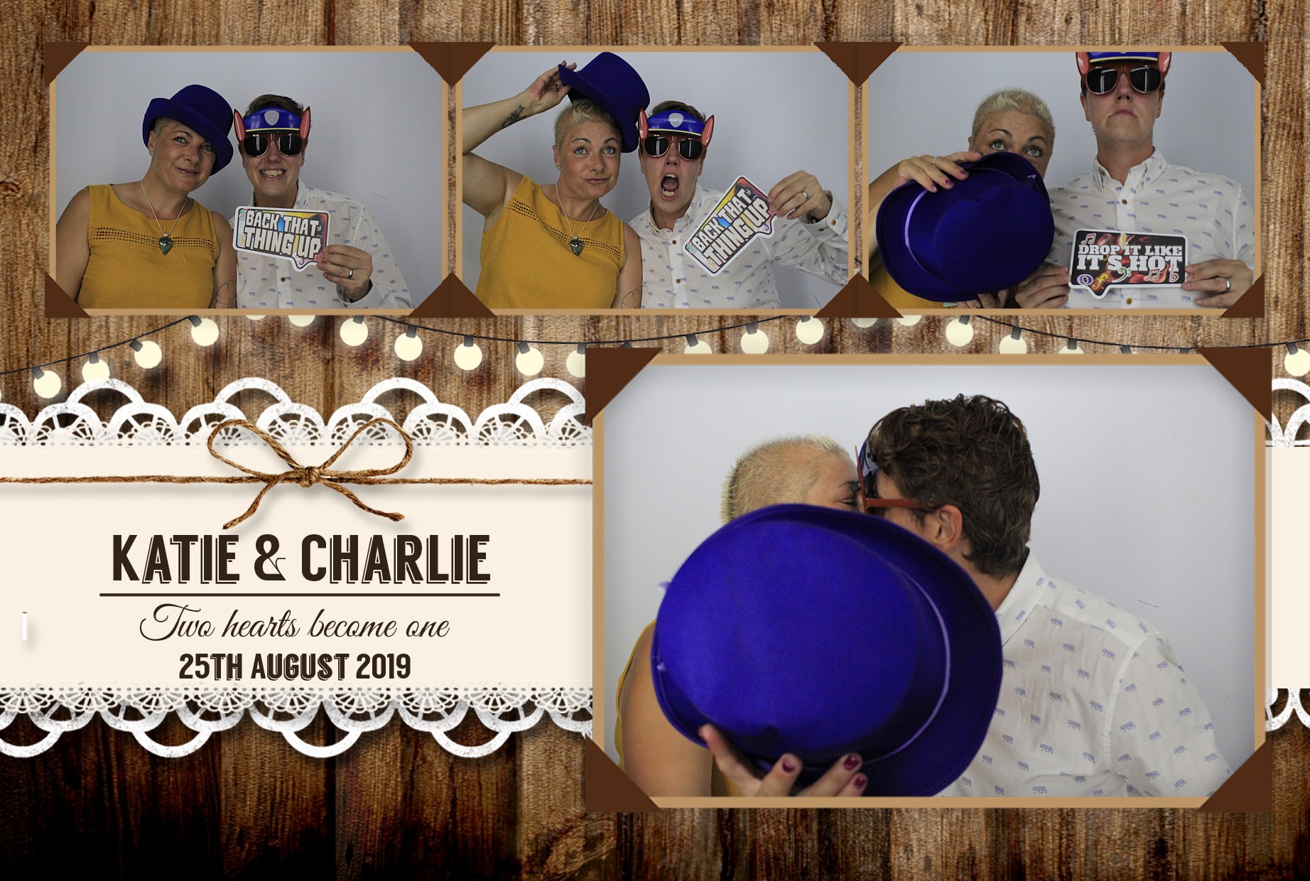 Katie & Charlie's Wedding | View more photos from the event at gallery.myphotoboothexperience.co.uk/u/MyPhotoBoothExperienceLtd/Katie-Charlies-Wedding